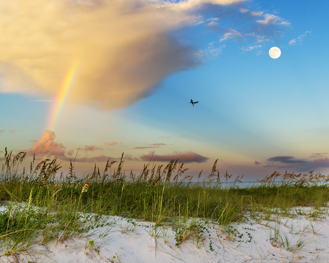 beautiful sky color in Mississippi Gulf Coast