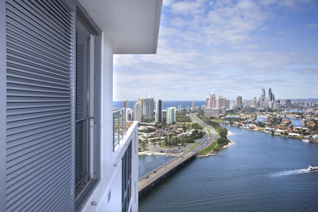 view of commercial real estate buildings