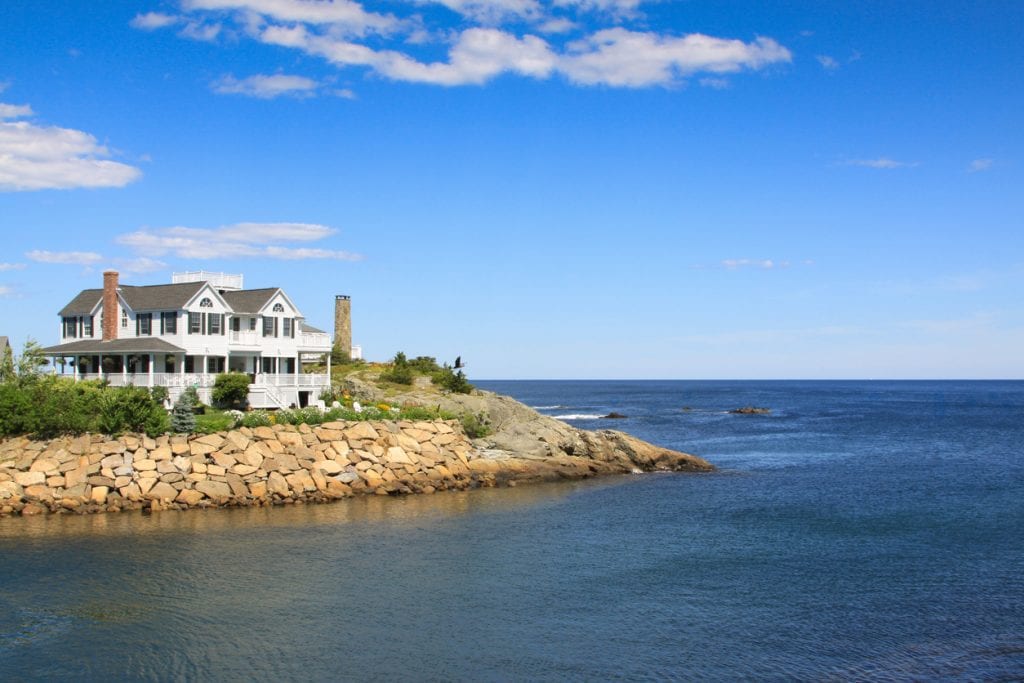 beautiful waterfront home