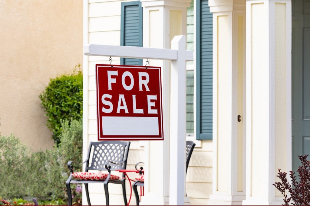 home for sale sign